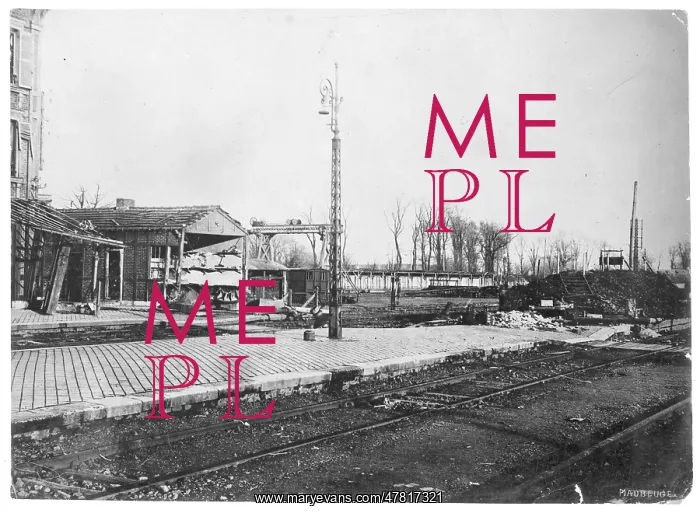 : Bomb damage at Maubeuge : Bomb damage at Maubeuge