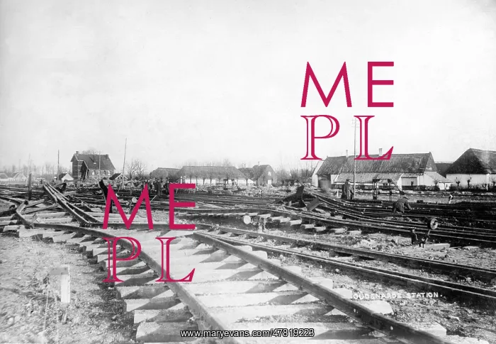 : Bomb damage to Oudenarde railway station : Bomb damage to Oudenarde railway station