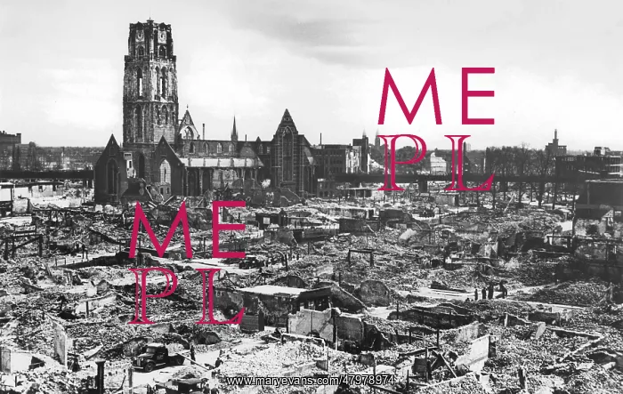  : Bomb Damage In Rotterdam