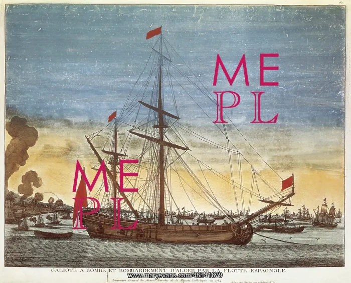 : Bombardment of Algiers by the Spansih fleet : Bombardment of Algiers by the Spansih fleet