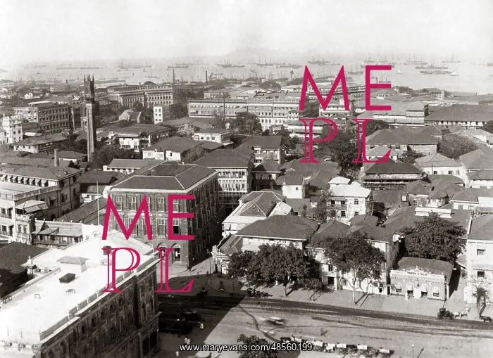  : Bombay skyline, circa 1890, India