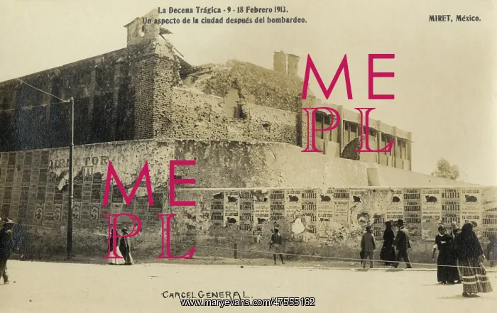 : Bombed building - Tragic Ten Days, Mexico : Bombed building - Tragic Ten Days, Mexico