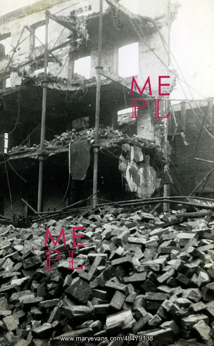 : Bombed Works, Broughton, Lancashire : Bombed Works, Broughton, Lancashire