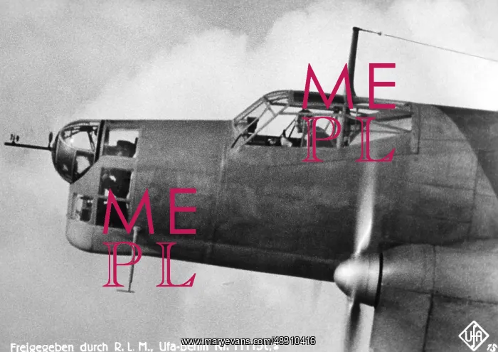 : A bomber of the Luftwaffe in flight, 1937 : A bomber of the Luftwaffe in flight, 1937