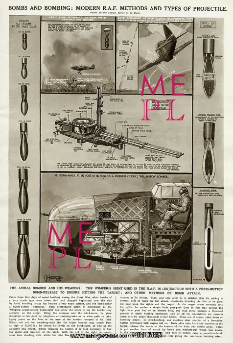 : Bombs and bombing, methods and types of projectiles : Bombs and bombing, methods and types of projectiles