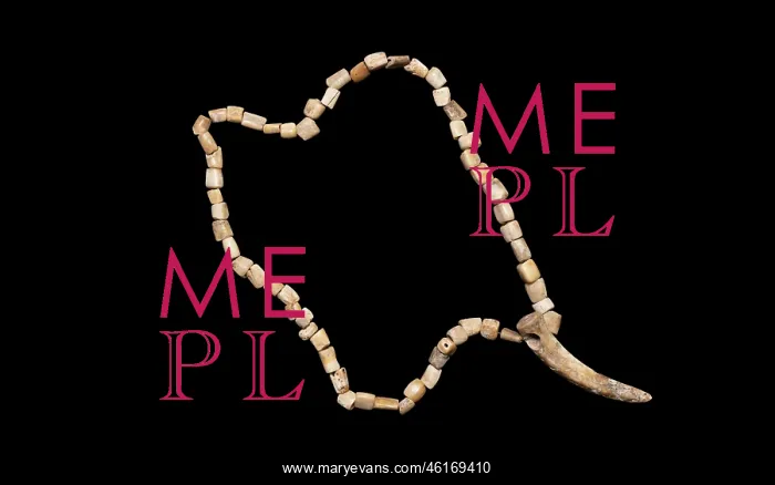 : Bone beads, Orkney Museum, Kirkwall, Mainland, Orkney : Bone beads, Orkney Museum, Kirkwall, Mainland, Orkney