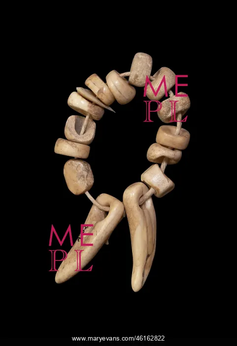: Bone beads, Stromness Museum, Stromness, Mainland, Orkney : Bone beads, Stromness Museum, Stromness, Mainland, Orkney