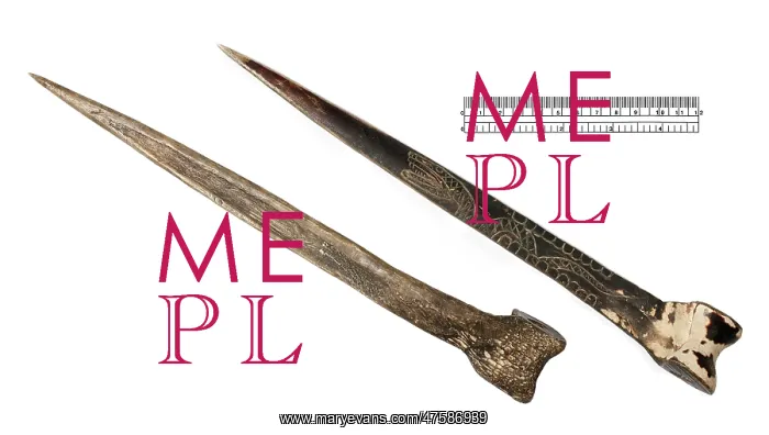 : Bone knife from Papua New Guinea : Bone knife from Papua New Guinea