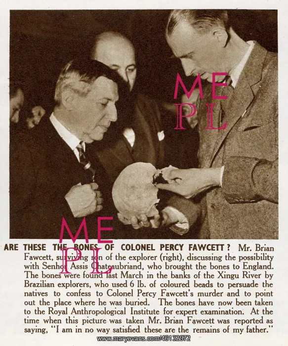 : Are these the bones of Percy Fawcett? : Are these the bones of Percy Fawcett?