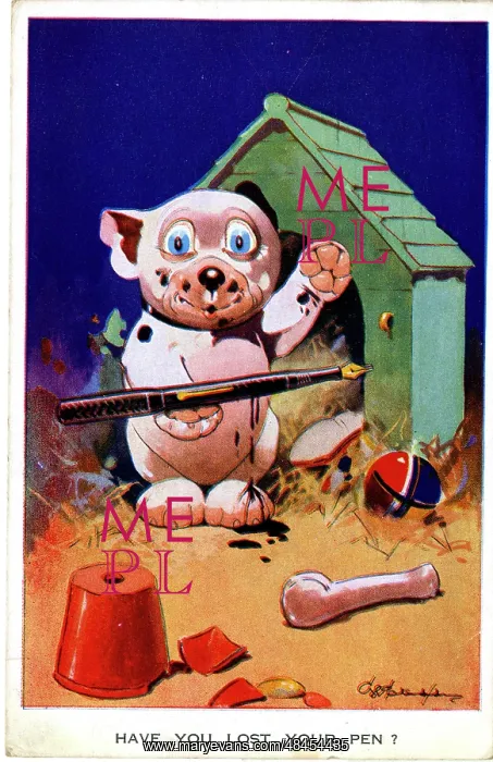 : Bonzo cartoon, Have You Lost Your Pen?