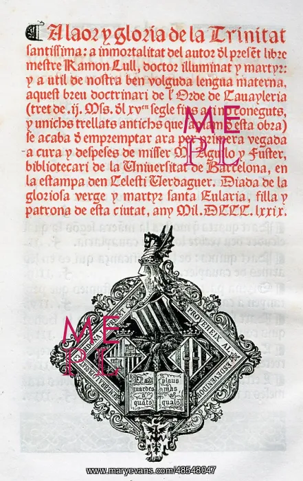 : Book of cavalry by Ramon Llull (1235-1316) : Book of cavalry by Ramon Llull (1235-1316)