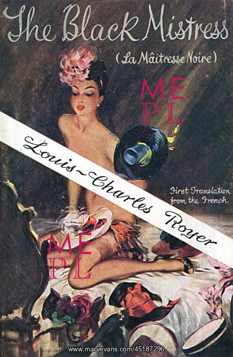 : Book cover by David Wright, The Black Mistress : Book cover by David Wright, The Black Mistress