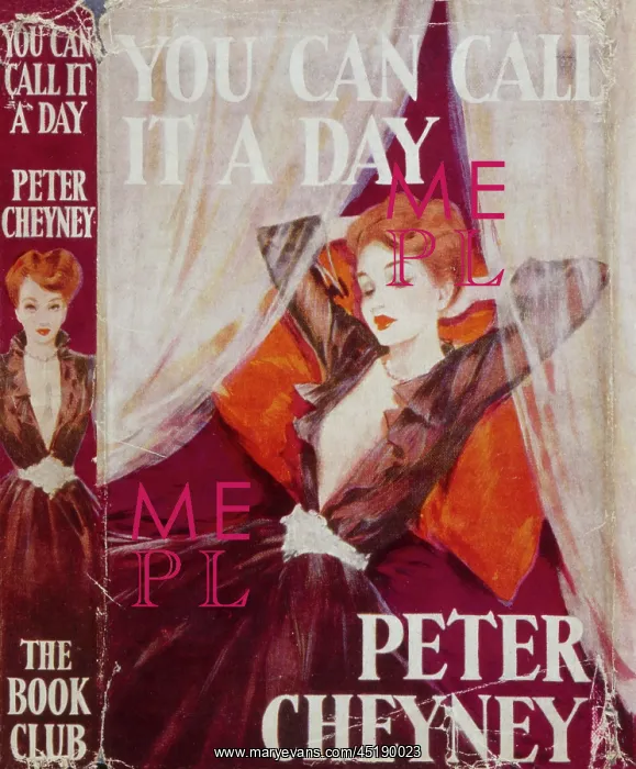 : Book cover by David Wright You Can Call It a Day by Peter Ch : Book cover by David Wright You Can Call It a Day by Peter Ch
