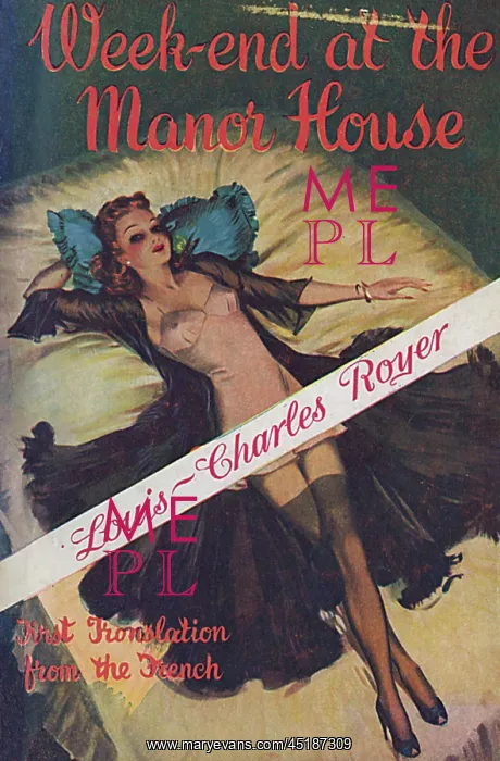 : Book cover by David Wright, Week-end at the Manor House : Book cover by David Wright, Week-end at the Manor House