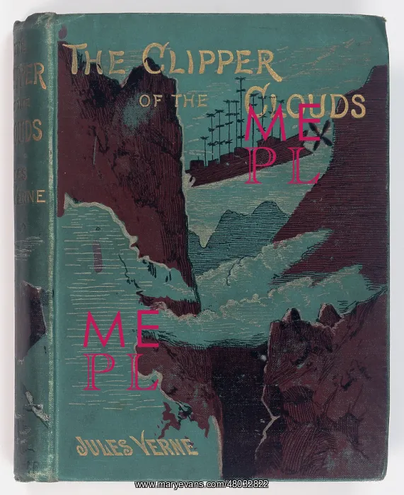 : Book cover design, The Clipper of the Clouds : Book cover design, The Clipper of the Clouds