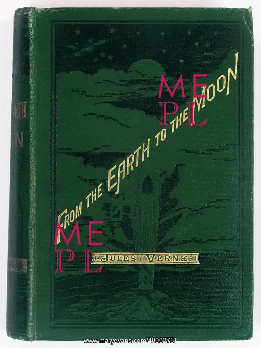 : Book cover design, From the Earth to the Moon : Book cover design, From the Earth to the Moon