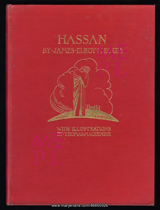 : Book cover design, Hassan by James Elroy Flecker : Book cover design, Hassan by James Elroy Flecker
