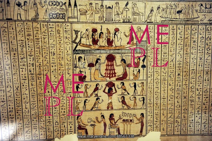 : Book of the Death of the mistress Neferini. Papyrus. Egypt : Book of the Death of the mistress Neferini. Papyrus. Egypt