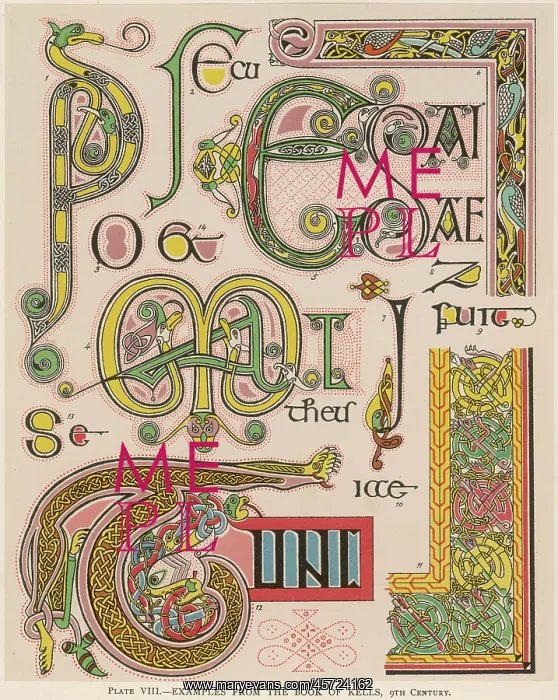 : Book of Kells illuminating examples : Book of Kells illuminating examples