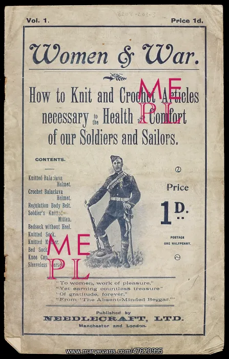 : Book of patterns: Women & War - How to knit and crochet : Book of patterns: Women & War - How to knit and crochet