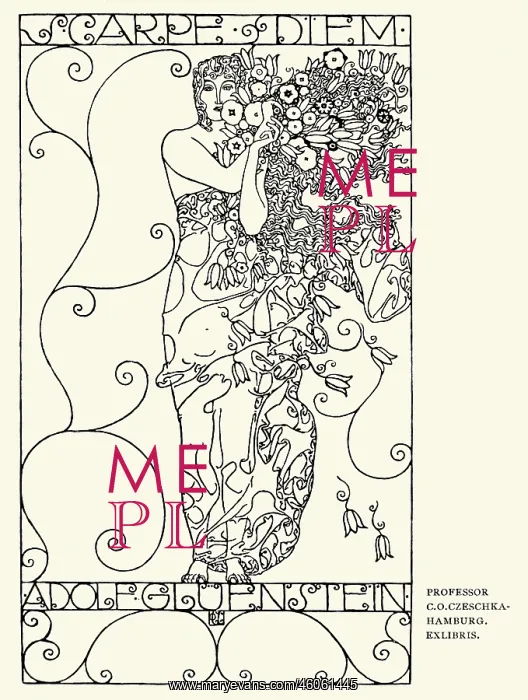 : Book plate of Adolf Gluenstein : Book plate of Adolf Gluenstein