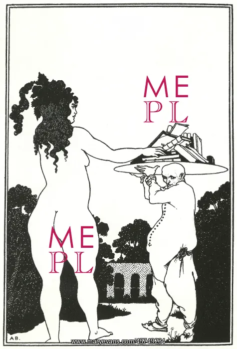  : Book-plate by Aubrey Beardsley