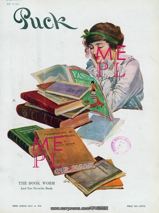 : The book worm and her favorite book : The book worm and her favorite book