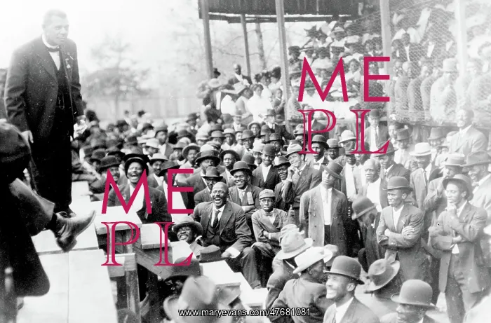 : Booker T. Washington Addressing Crowd : Booker T. Washington Addressing Crowd