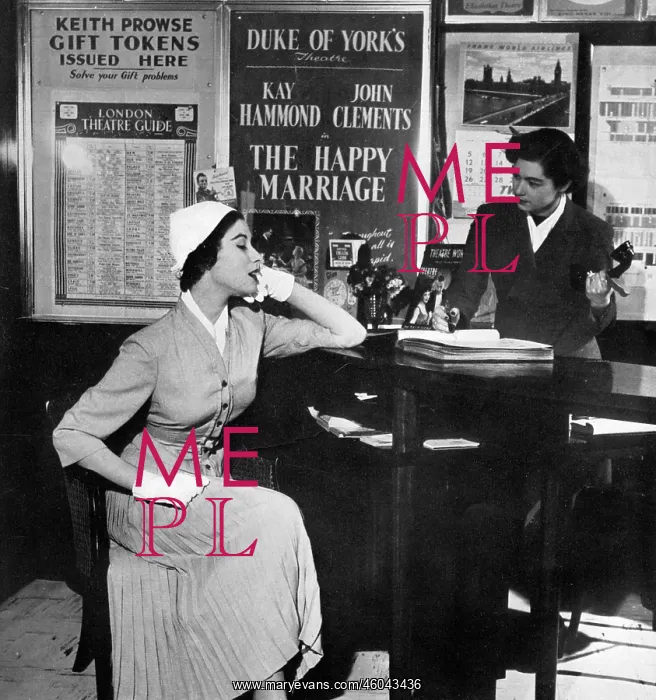 : Booking theatre tickets 1953 : Booking theatre tickets 1953