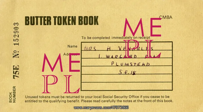 : Booklet cover, Butter Token Book : Booklet cover, Butter Token Book