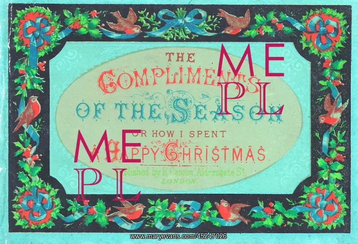: Booklet cover, Compliments of the Season : Booklet cover, Compliments of the Season