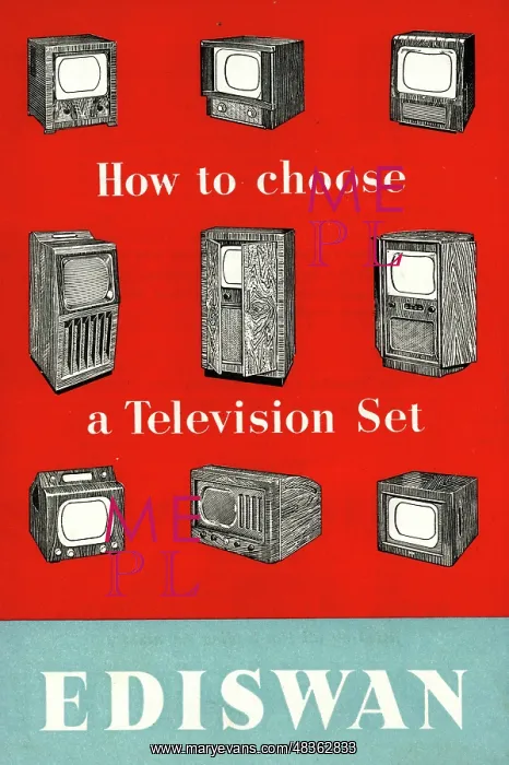 : Booklet cover, Ediswan TV sets : Booklet cover, Ediswan TV sets