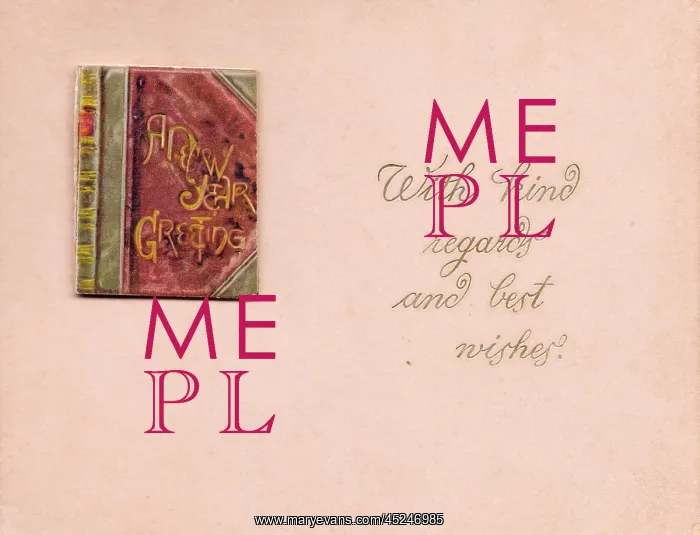 : Booklet cover, A New Year Greeting : Booklet cover, A New Year Greeting