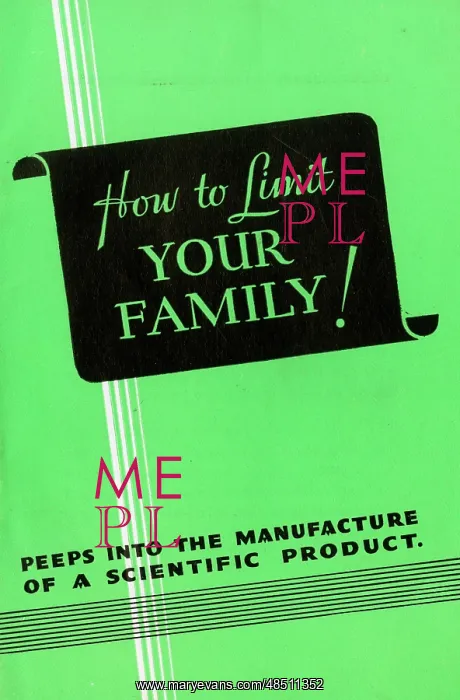 : Booklet, How to Limit Your Family! : Booklet, How to Limit Your Family!