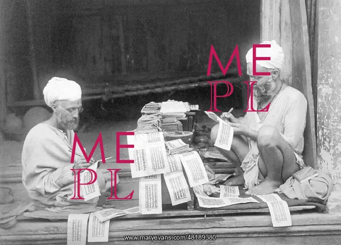 : Bookmaking in Kashmir, 1904 : Bookmaking in Kashmir, 1904