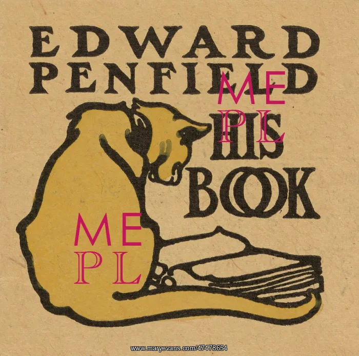 : Bookplate of artist Edward Penfield : Bookplate of artist Edward Penfield