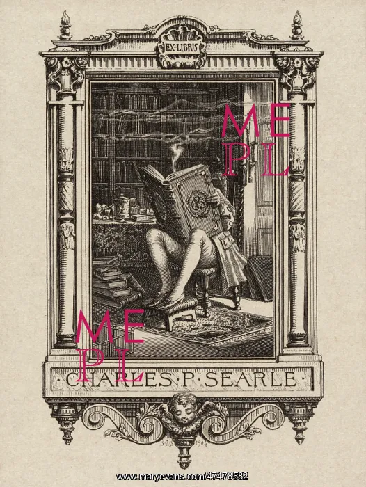 : Bookplate of Charles P. Searle : Bookplate of Charles P. Searle