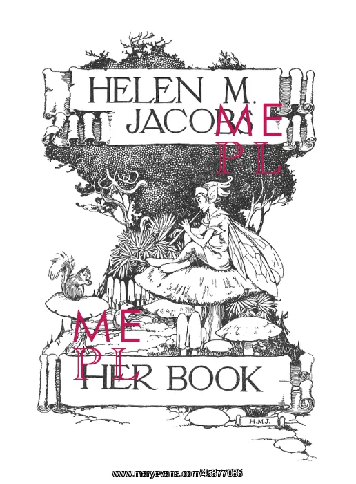 : Bookplate, Helen M Jacobs : Bookplate, Helen M Jacobs