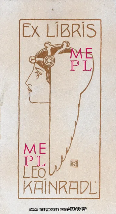 : Bookplate for Leo Kainradl : Bookplate for Leo Kainradl