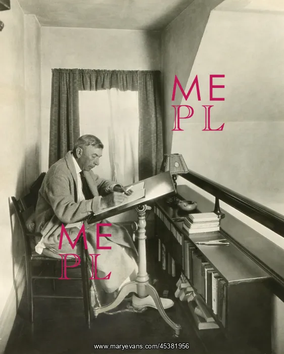 : Booth Tarkington writing in his bathroom in : Booth Tarkington writing in his bathroom in