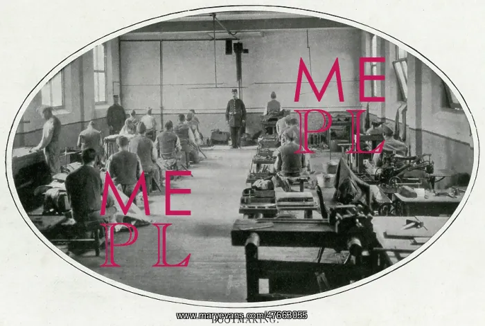 : Bootmaking at Wormwood Scrubs Prison 1900s : Bootmaking at Wormwood Scrubs Prison 1900s