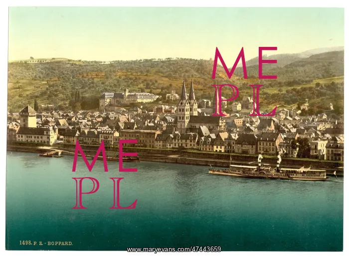 : Boppard, the Rhine, Germany : Boppard, the Rhine, Germany