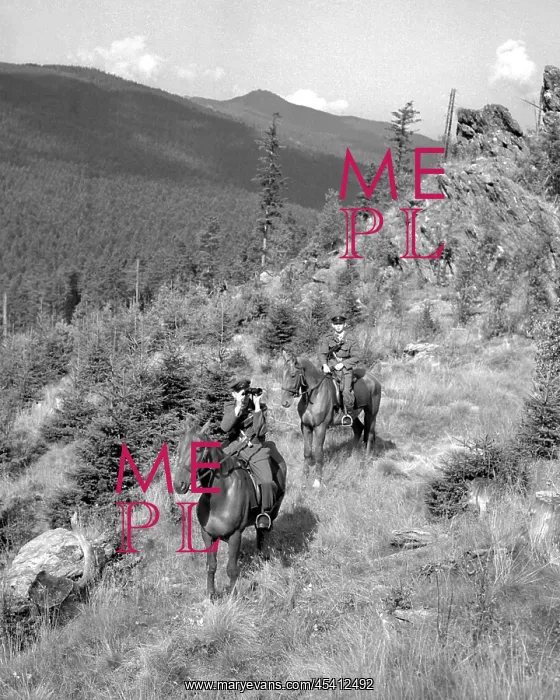 : Border patrol on horseback : Border patrol on horseback