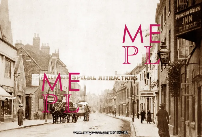 : Bore Street, Lichfield early 1900's : Bore Street, Lichfield early 1900's