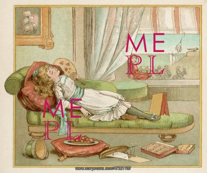 : BORED GIRL SLEEPS C1880 : BORED GIRL SLEEPS C1880