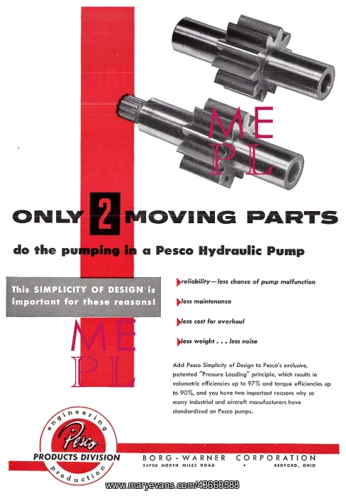 : Borg-Warner Pesco Hydraulic Pump : Borg-Warner Pesco Hydraulic Pump