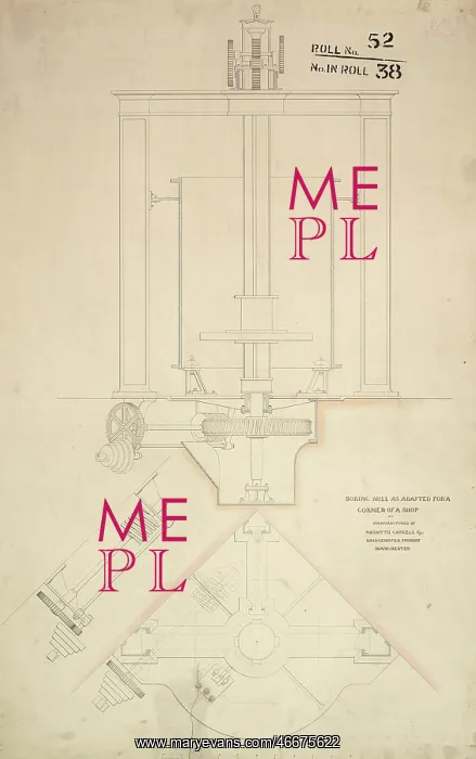 : Boring mill as adapted for a corner of a shop : Boring mill as adapted for a corner of a shop