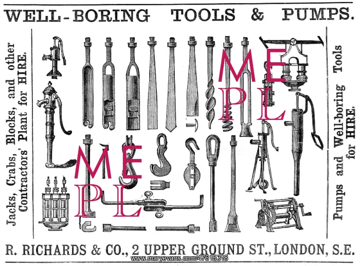 : Well boring tools and pumps advertisement, 1888
