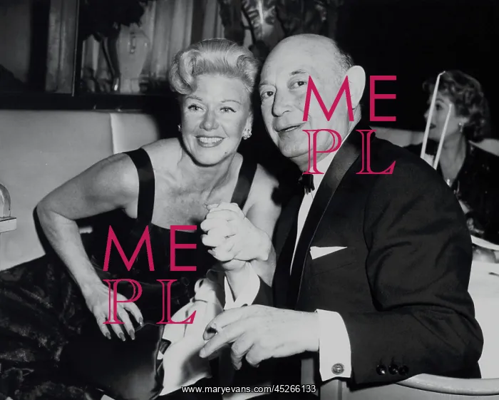 : Boris Morros posing with Ginger Rogers at the Harwyn : Boris Morros posing with Ginger Rogers at the Harwyn