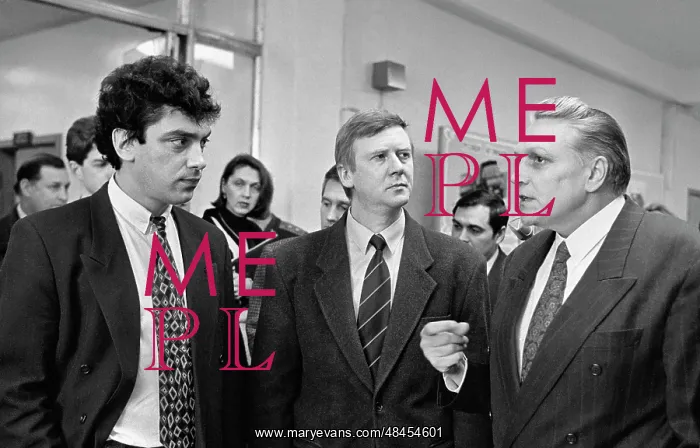 : Boris Nemtsov, Anatoly Chubais, and Nikolai Pugin, 1995 : Boris Nemtsov, Anatoly Chubais, and Nikolai Pugin, 1995
